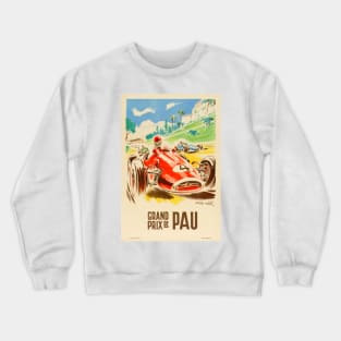 Grand Prix de Pau Vintage Poster 1950 Crewneck Sweatshirt